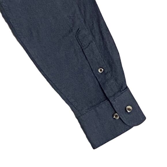 Travis Mathew Men's Medium Cloud Collection Flannel Shirt Blue Heather NEW - Picture 8 of 12